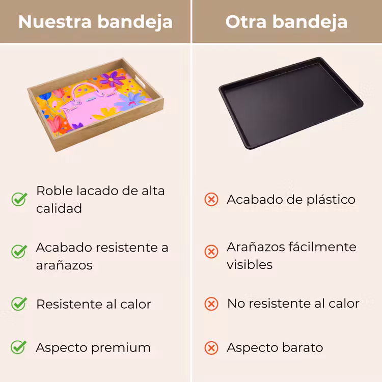 Bandeja - Bolsa - Rosa - Flores — 9