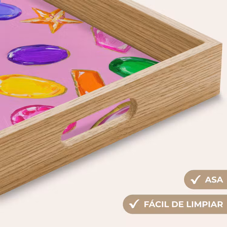Bandeja - Gemas - Formas - Corazón - Colorido — 8