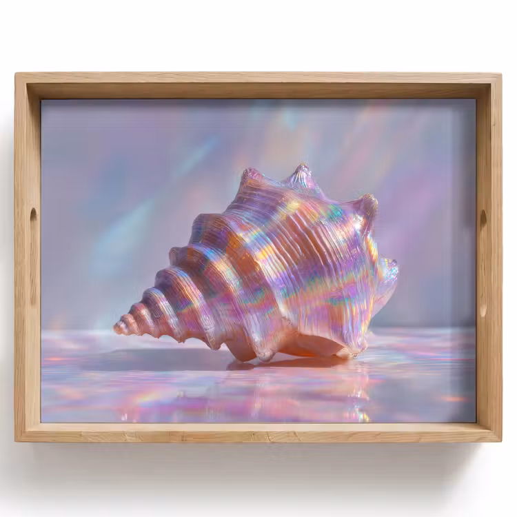 Bandeja - Shell - Brillante - Tonos arco iris — 1