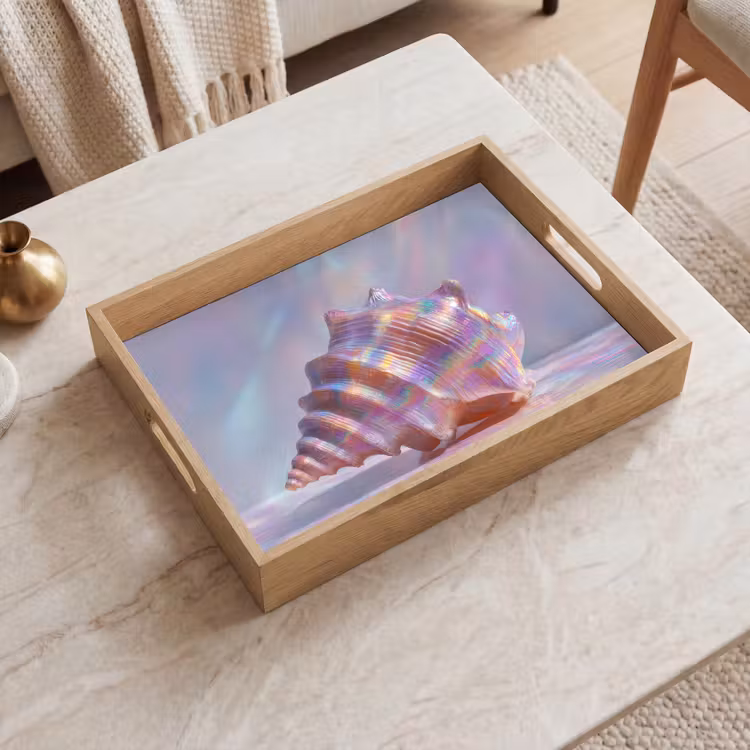 Bandeja - Shell - Brillante - Tonos arco iris — 2