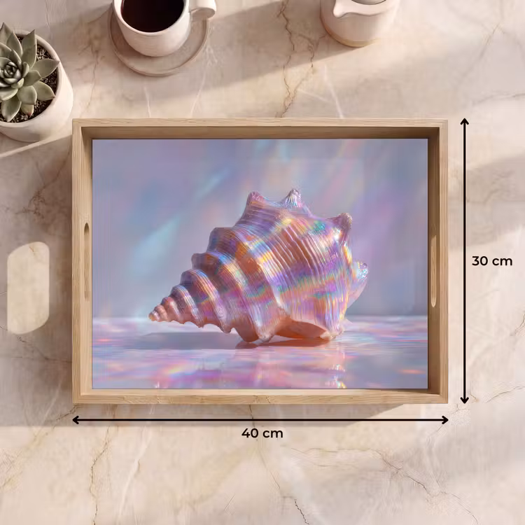 Bandeja - Shell - Brillante - Tonos arco iris — 7