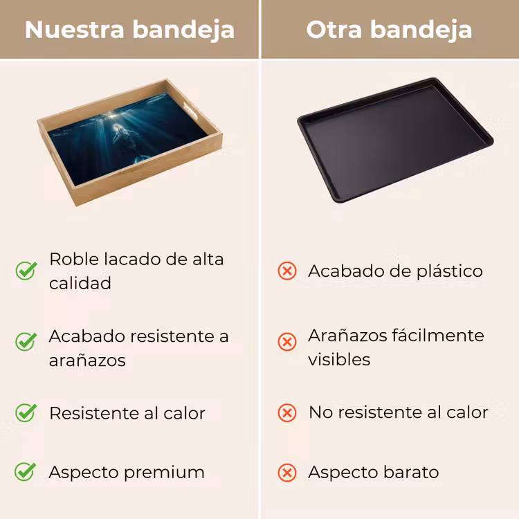 Bandeja - Ballena - Agua - Rayos de sol - Azul — 9