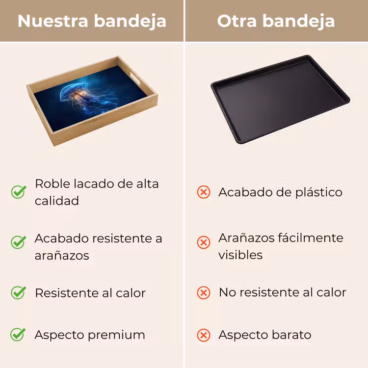 Bandeja - Medusa - Luminosa - Tentáculos - Azul — 9