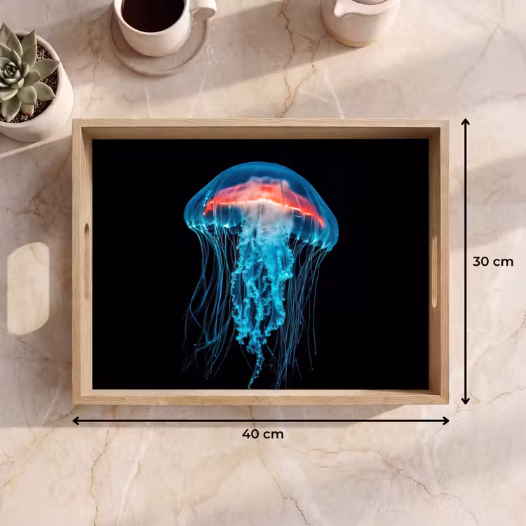 Bandeja - Medusa - Tentáculos - Azul - Luz — 7