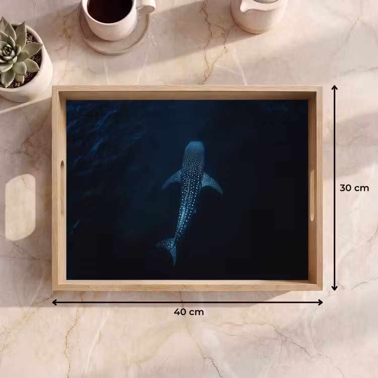 Bandeja - Océano - Tiburón ballena - Azul oscuro - Manchas — 7