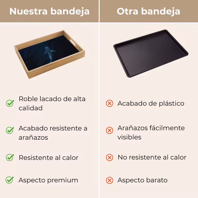 Bandeja - Océano - Tiburón ballena - Azul oscuro - Manchas — 9