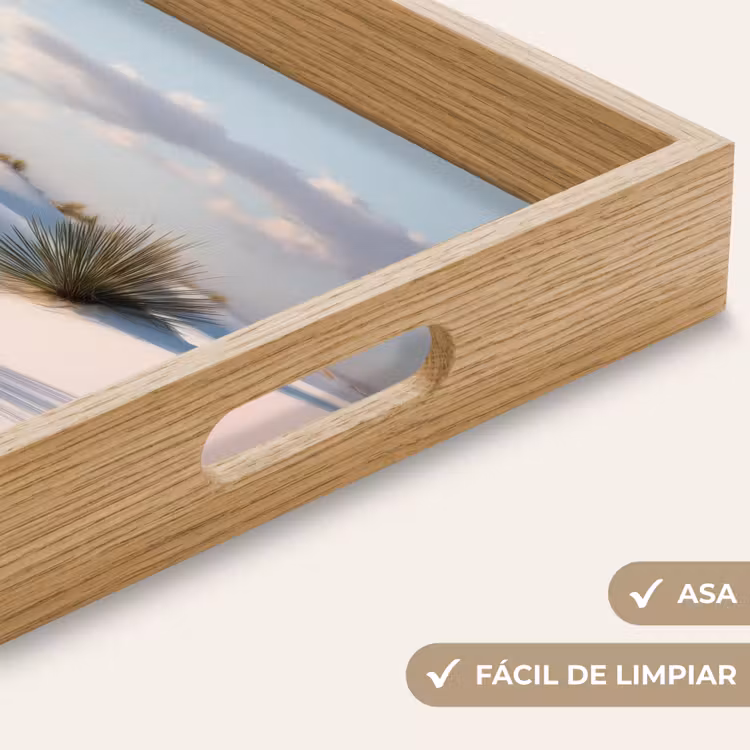 Bandeja - Dunas - Hierba - Nubes - Beige — 8
