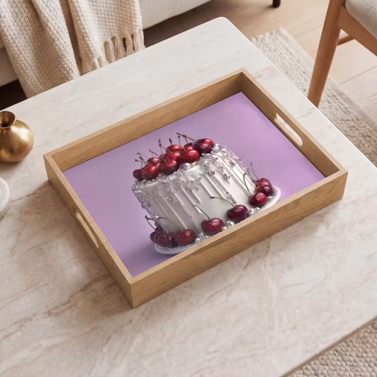 Bandeja - Pastel - Cereza - Joyas - Rojo — 2