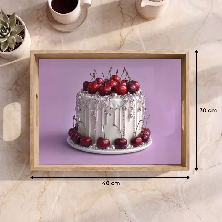 Bandeja - Pastel - Cereza - Joyas - Rojo — 7