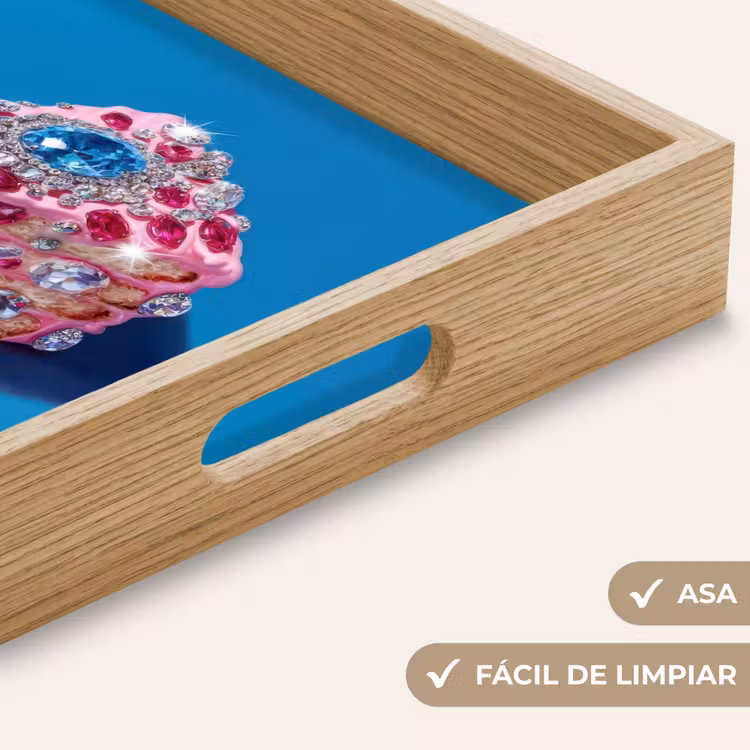 Bandeja - Pastel - Gemas - Purpurina - Rosa — 8