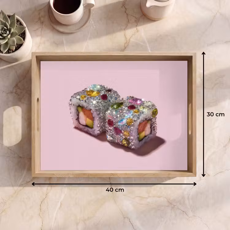 Bandeja - Sushi - Rollos - Piedras - Colorido — 7