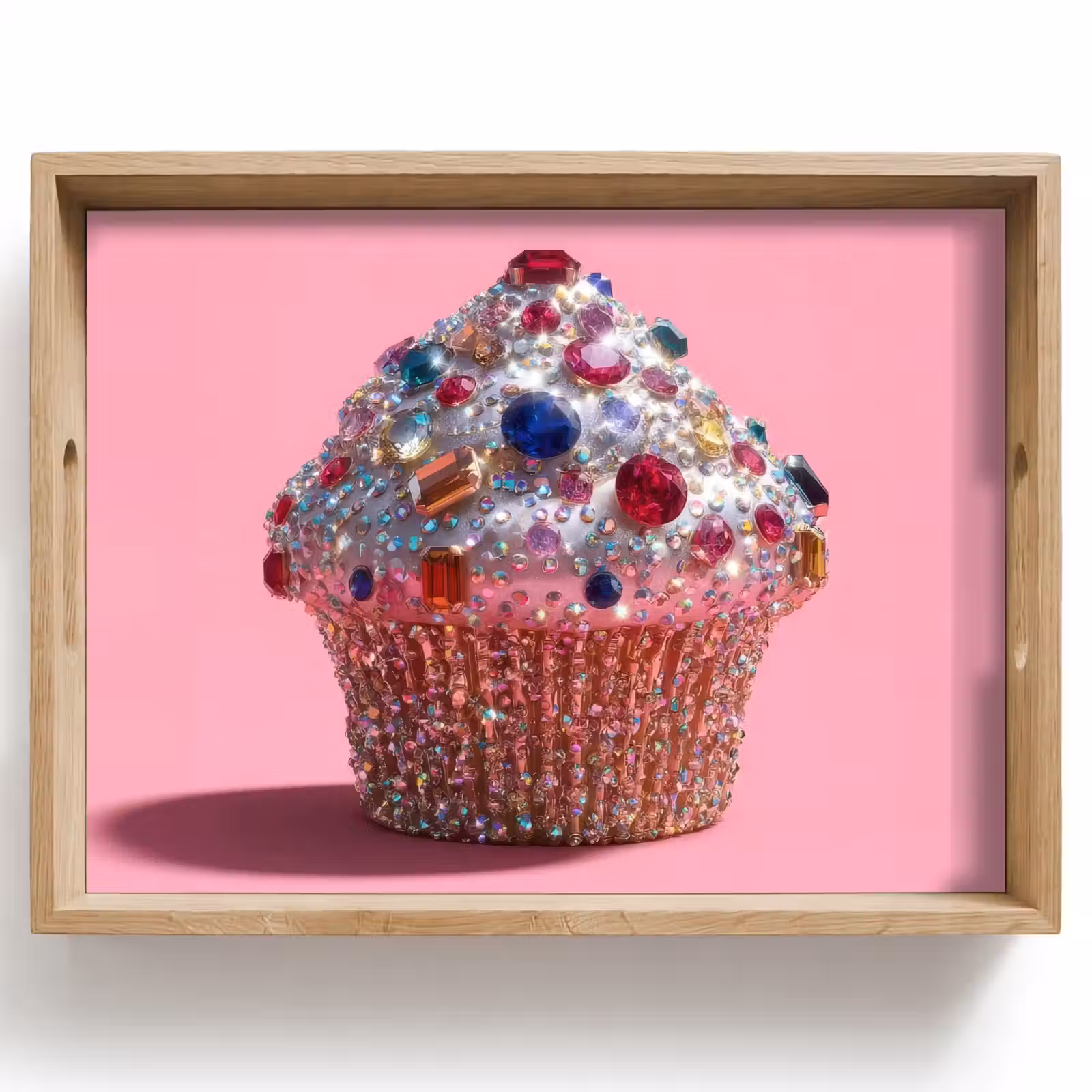 Bandeja - Cupcake - Colorido - Gemas — 1