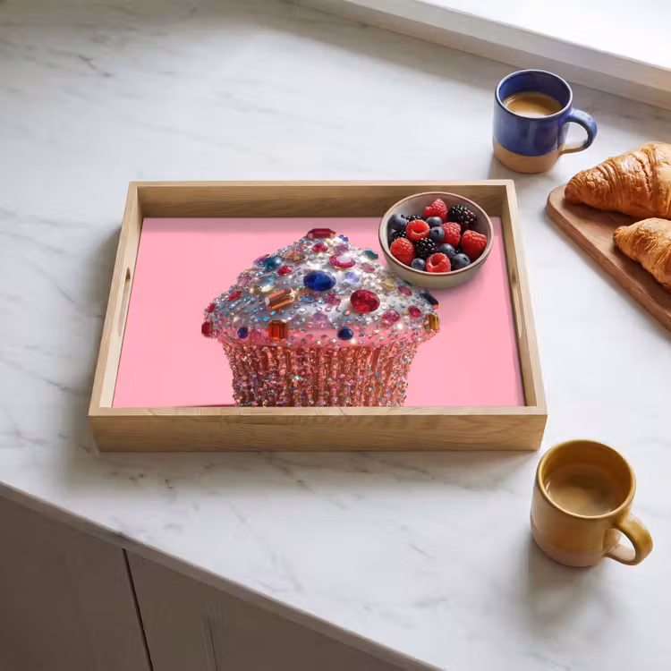 Bandeja - Cupcake - Colorido - Gemas — 3