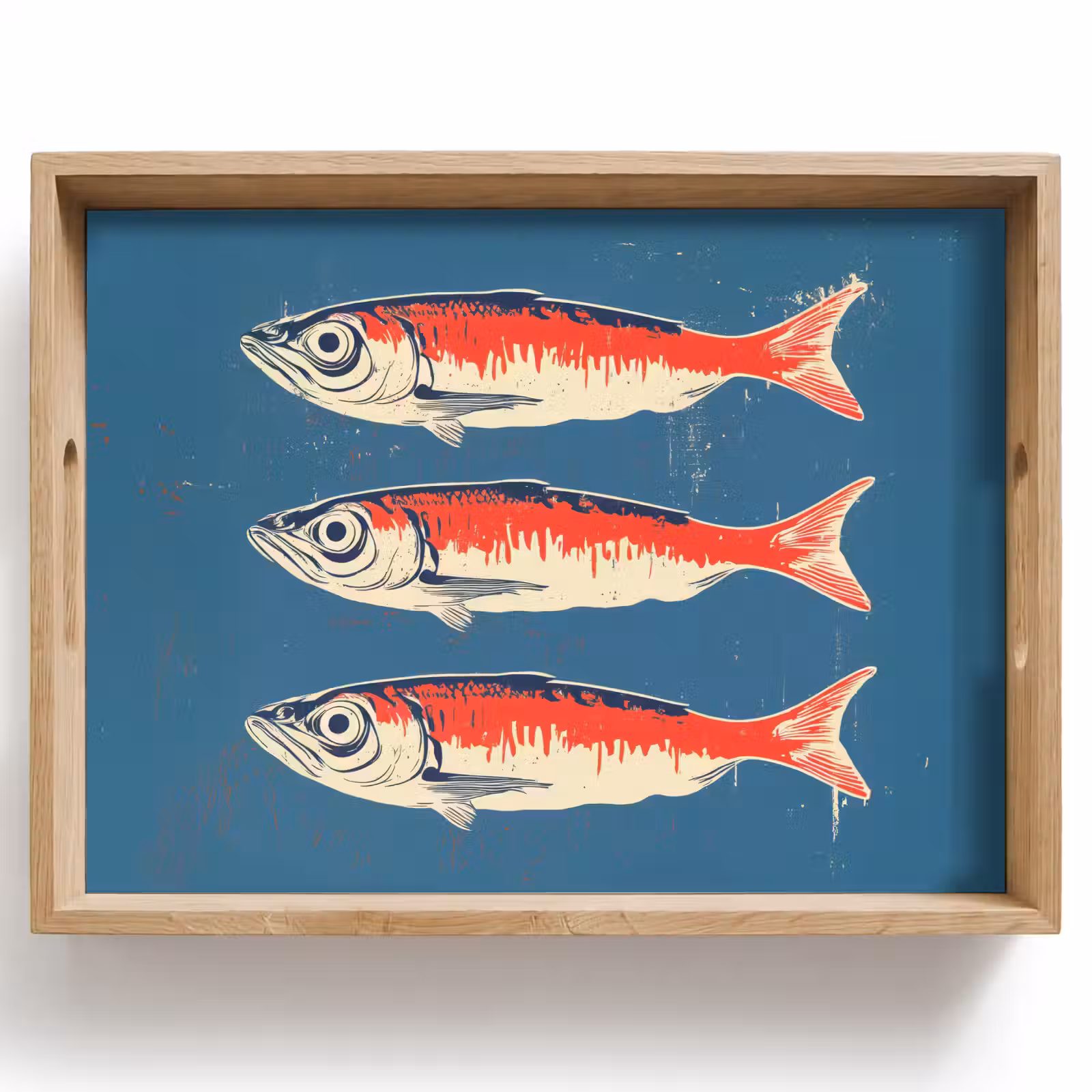 Bandeja - Piscis - Rojo - Azul — 1