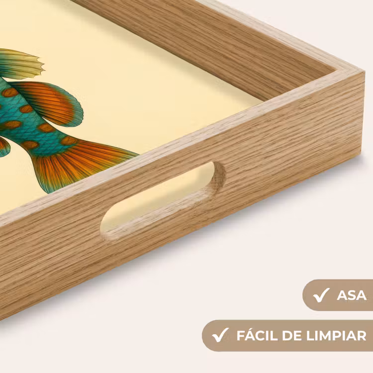 Bandeja - Pez - Azul - Lunares - Escamas — 8