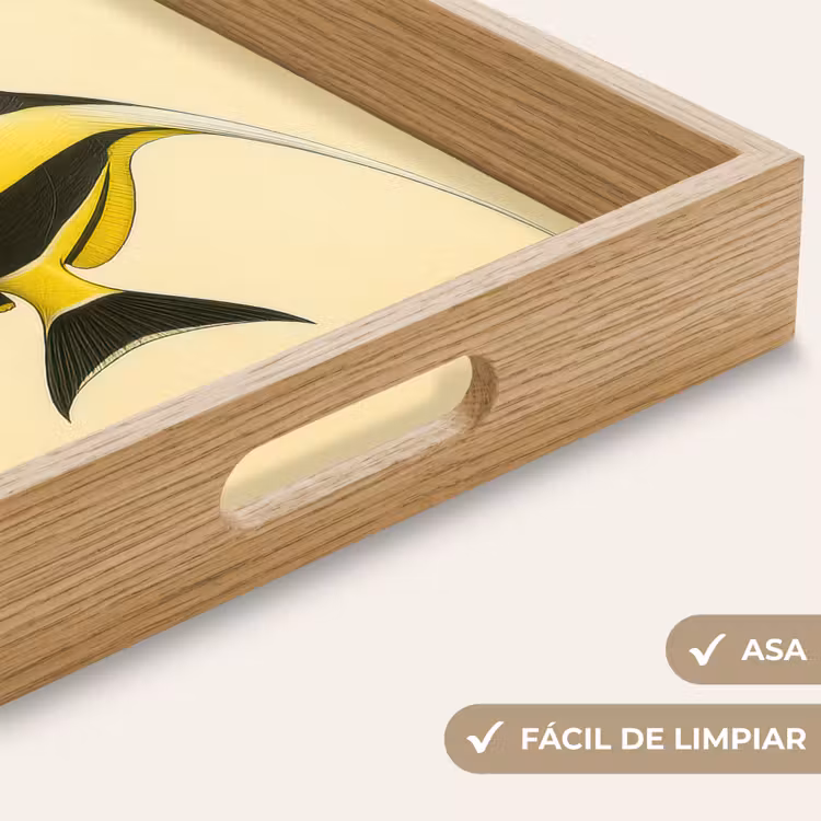 Bandeja - Pez - Ornamental - Aleta dorsal - Amarillo — 8