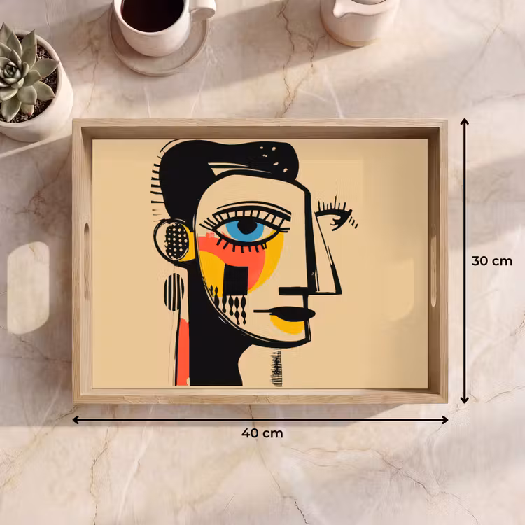 Bandeja - Geométrico - Colores vivos - Estilo cubista — 7