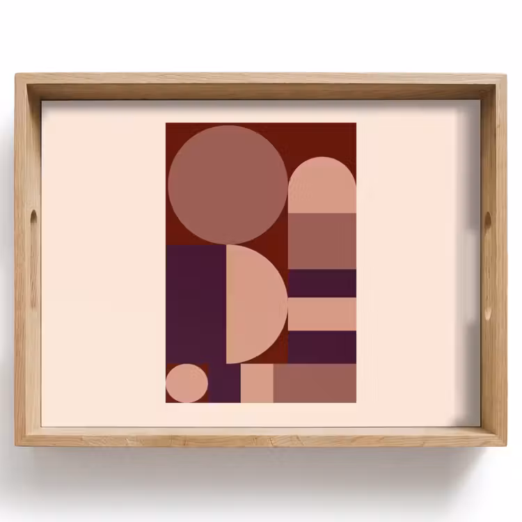 Bandeja - Geométrico - Círculos - Rojo — 1