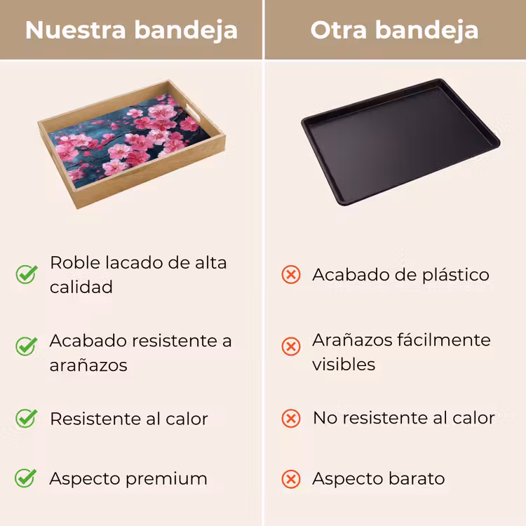 Bandeja - Flor - Flores - Rosa - Abstracto — 9