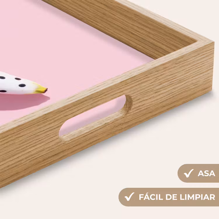 Bandeja - Banana - Lunares - rosa — 8