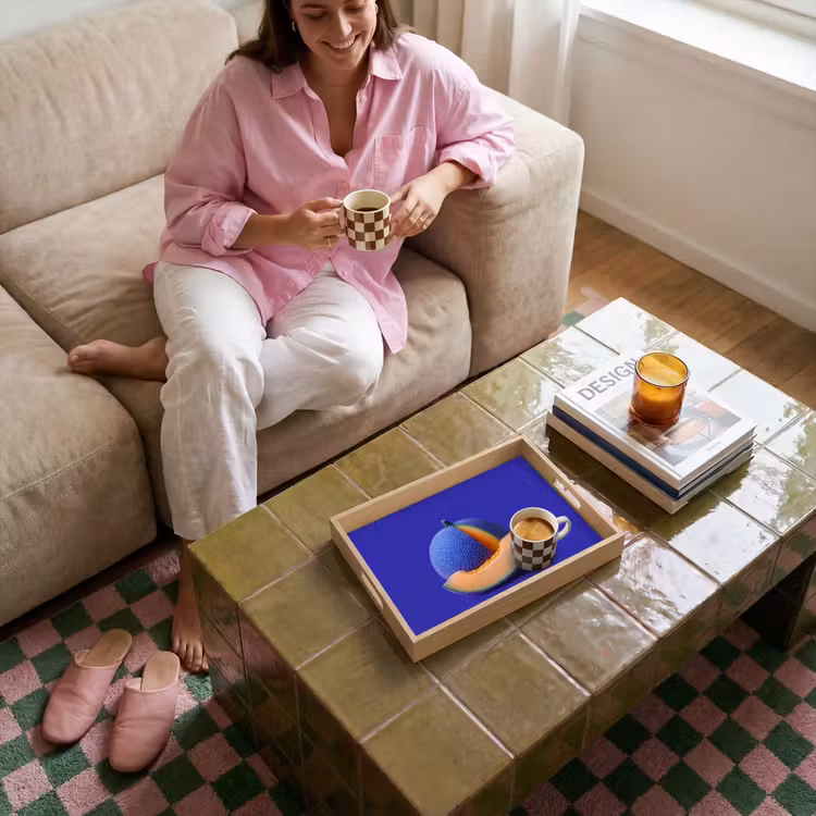 Bandeja - Melón - Azul - Naranja - Arty — 4