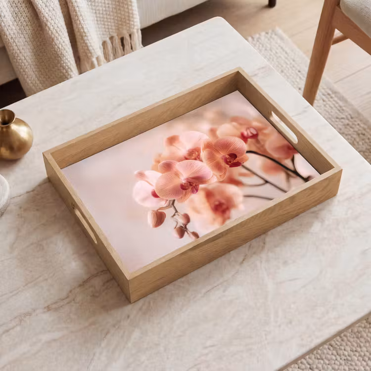 Bandeja - Orquídea - Flores - Rosa - Pétalos — 2