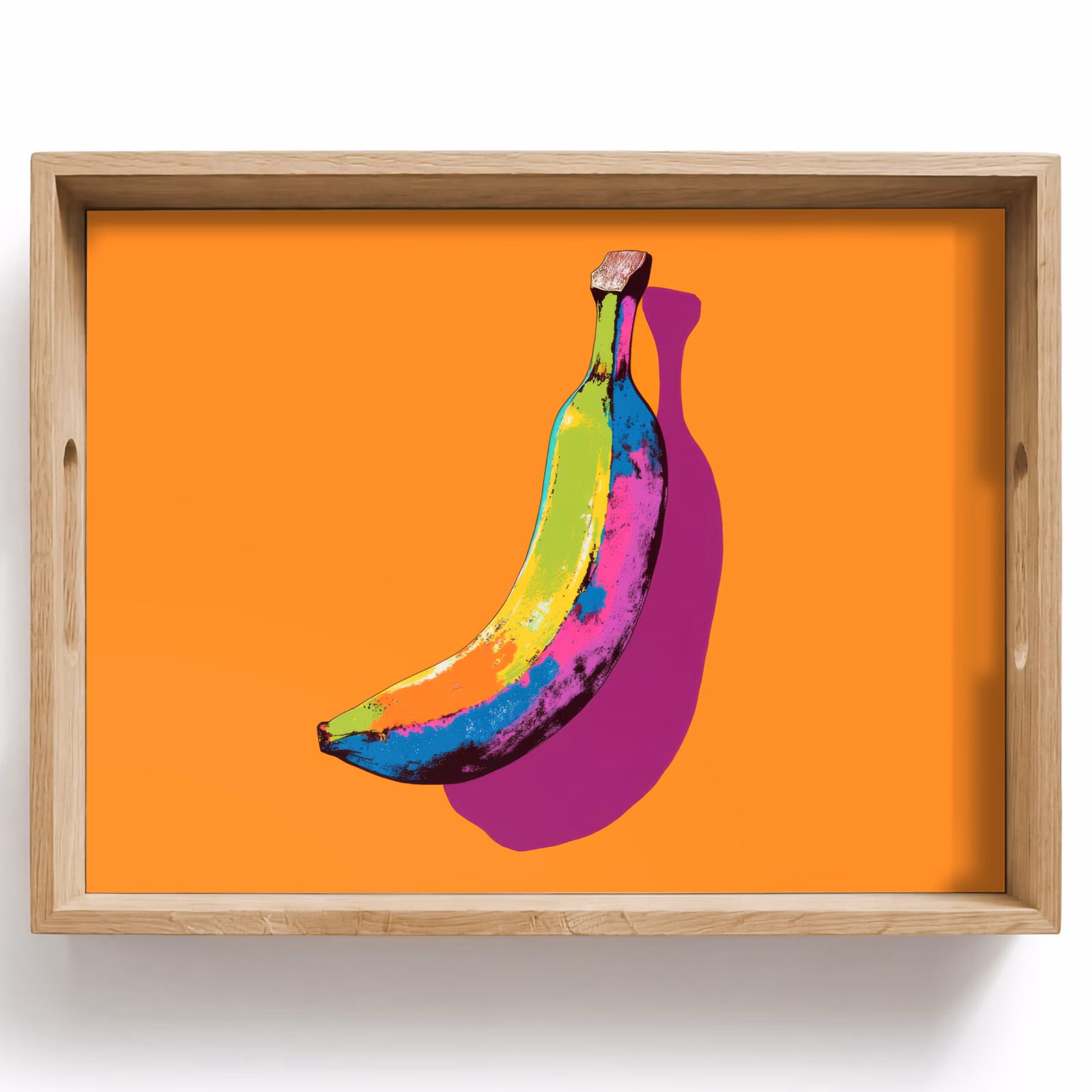 Bandeja - Colores vivos - Banana - pop art — 1