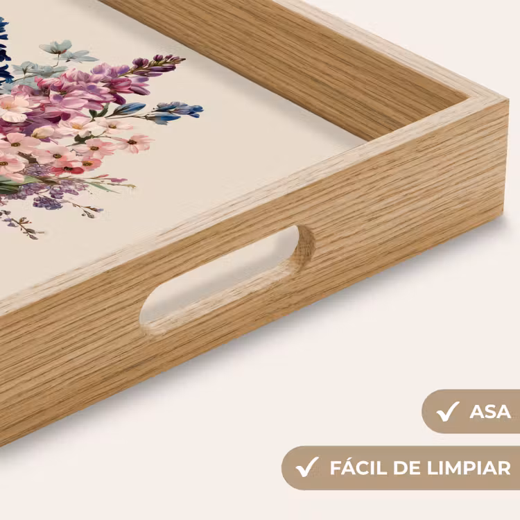Bandeja - Bouquet - Beige - Armonioso - Sutil — 8