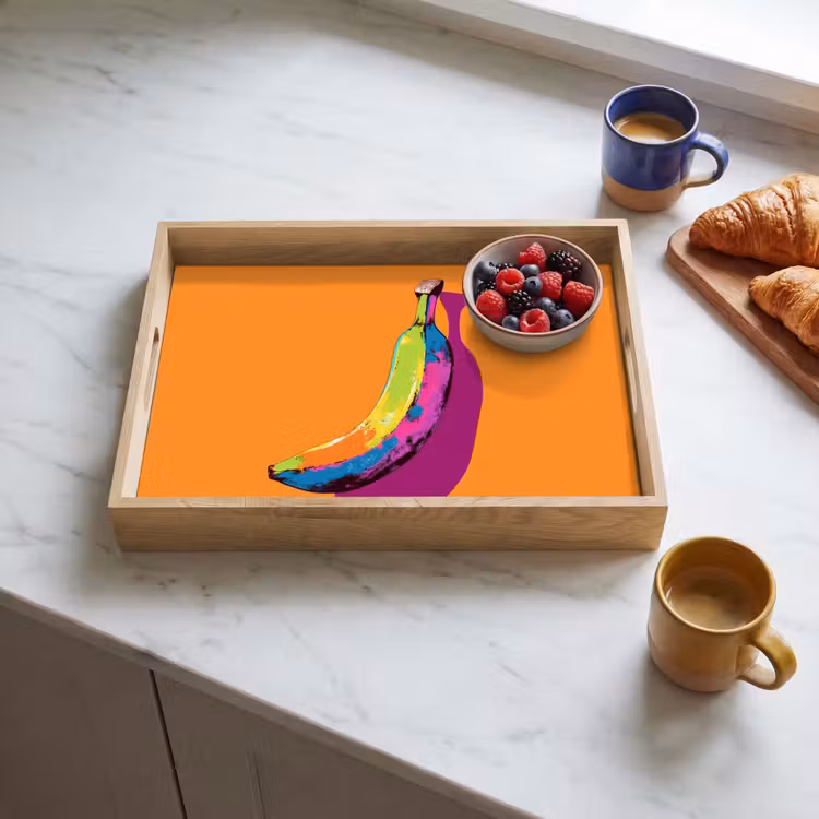 Bandeja - Colores vivos - Banana - pop art — 3