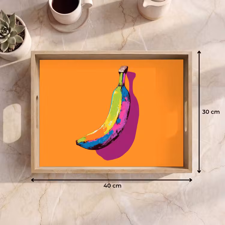 Bandeja - Colores vivos - Banana - pop art — 7
