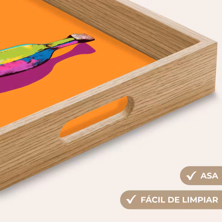 Bandeja - Colores vivos - Banana - pop art — 8