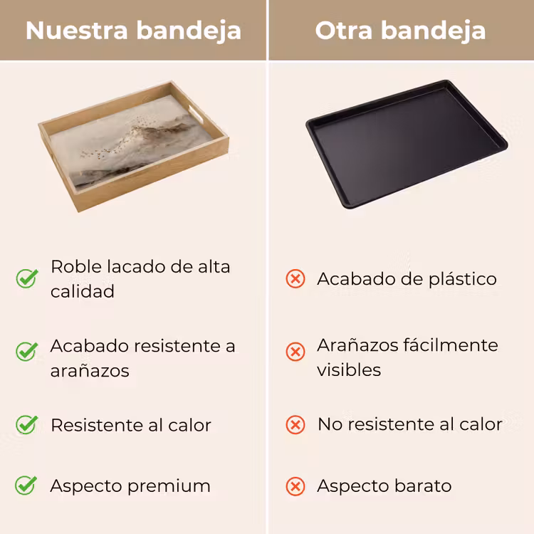 Bandeja - Paisaje de montaña - Niebla - Pinceladas — 9