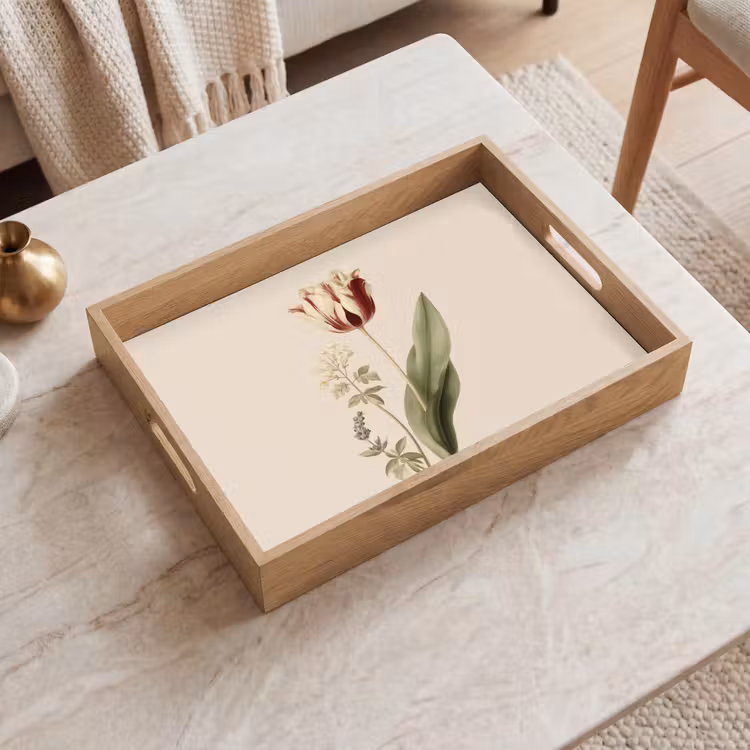Bandeja - Tulipán - Minimalista - Beige — 2