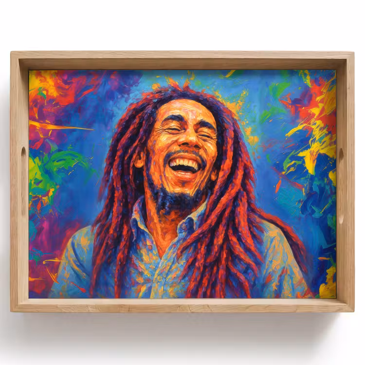 Bandeja - Colores del arco iris - Hombre - pintura — 1
