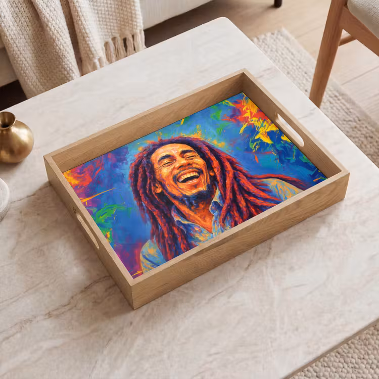 Bandeja - Colores del arco iris - Hombre - pintura — 2