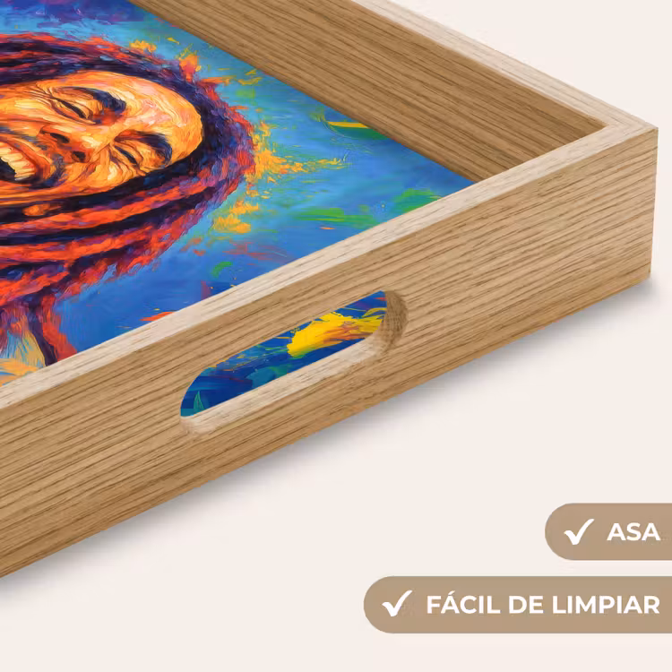 Bandeja - Colores del arco iris - Hombre - pintura — 8