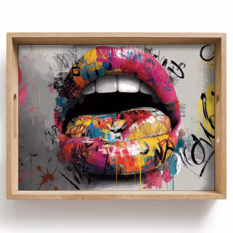 Bandeja - Labios - Graffiti - Expresivos — 1