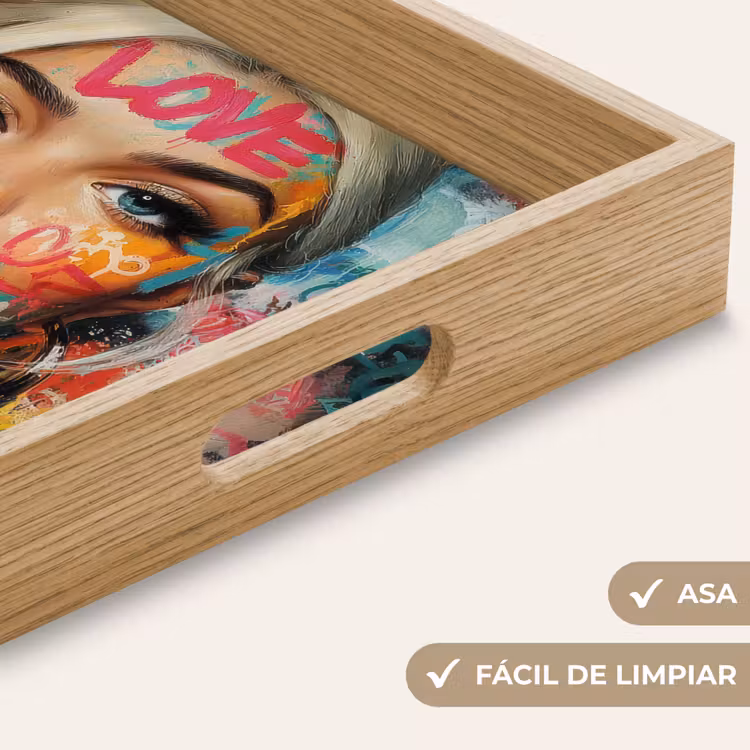Bandeja - Mujer - Chicle - Graffiti - Amor — 8