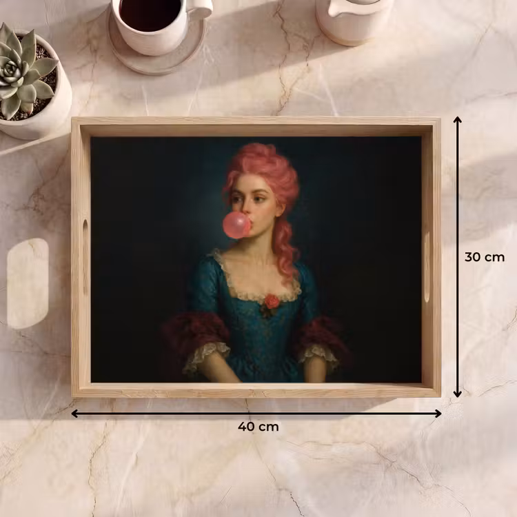 Bandeja - Mujer - Retrato - Chicle burbuja — 7