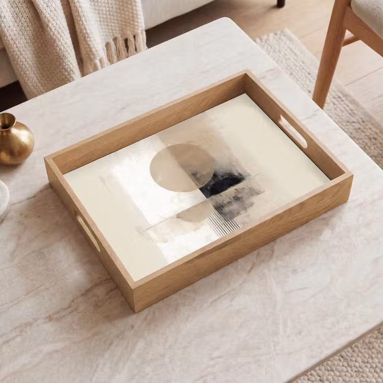 Bandeja - Círculo - Composición - Profundidad - Beige — 2