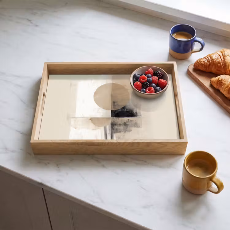 Bandeja - Círculo - Composición - Profundidad - Beige — 3