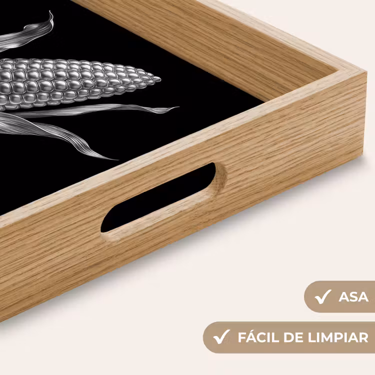 Bandeja - Mazorca - Metal brillante - Elegante — 8