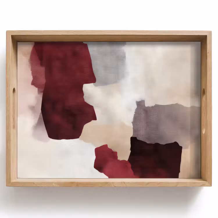 Bandeja - Abstracto - Cajas de colores - Rojo — 1