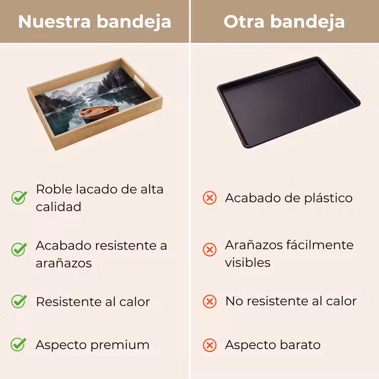 Bandeja - Barco - Montaña - Naturaleza - Agua — 9