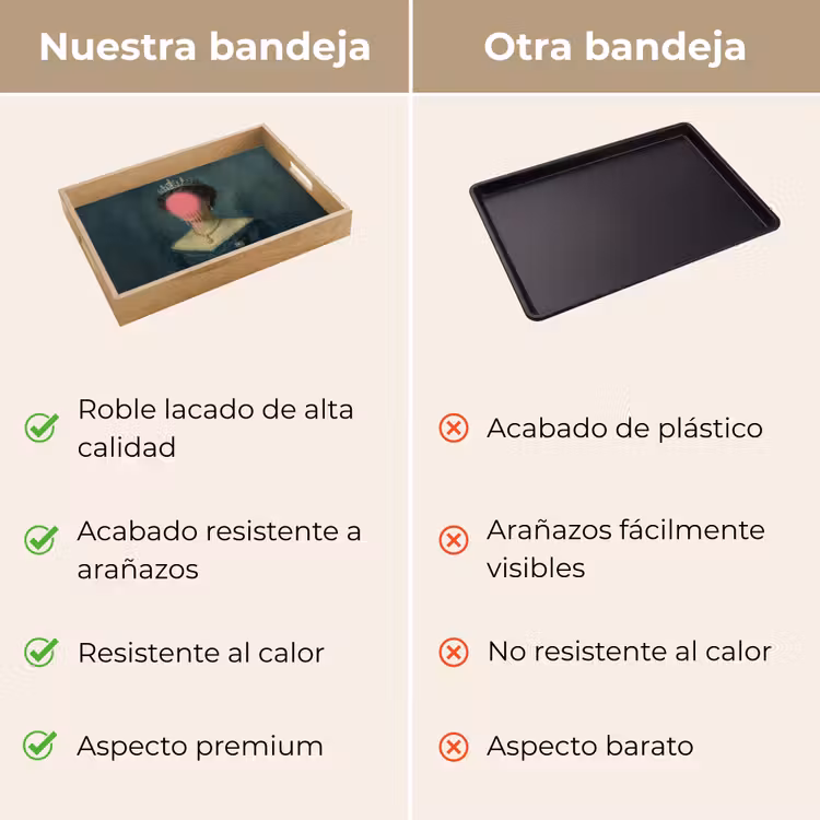 Bandeja - Corona - Pintura rosa goteante - Retrato — 9