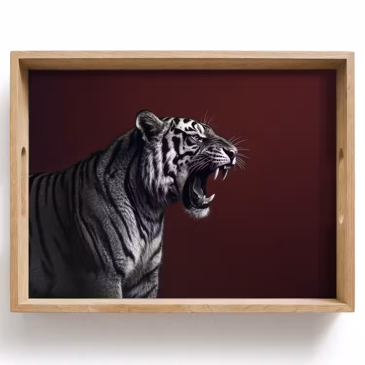 Bandeja - Tigre - Rugido - Burdeos — 1