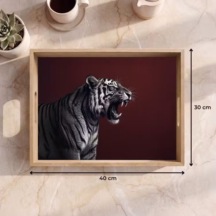 Bandeja - Tigre - Rugido - Burdeos — 7