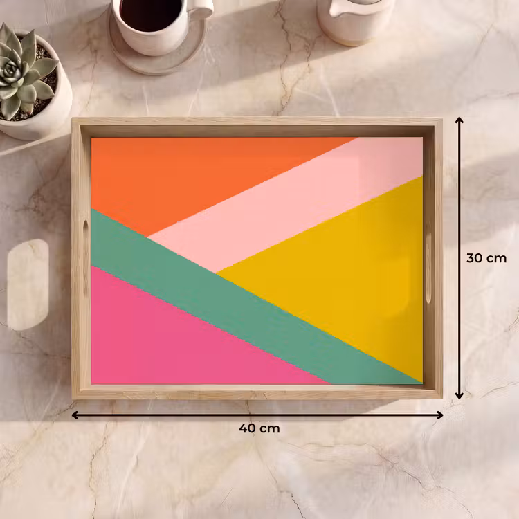 Bandeja - Triángulos - Colorido - Abstracto — 7