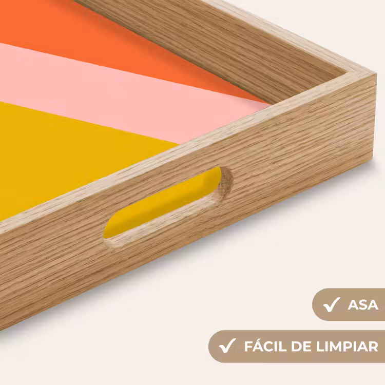 Bandeja - Triángulos - Colorido - Abstracto — 8