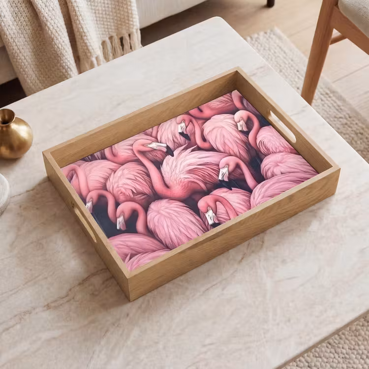 Bandeja - Flamingo - Rosa - Animales — 2